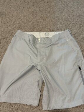 Champion White Grey Striped Shorts